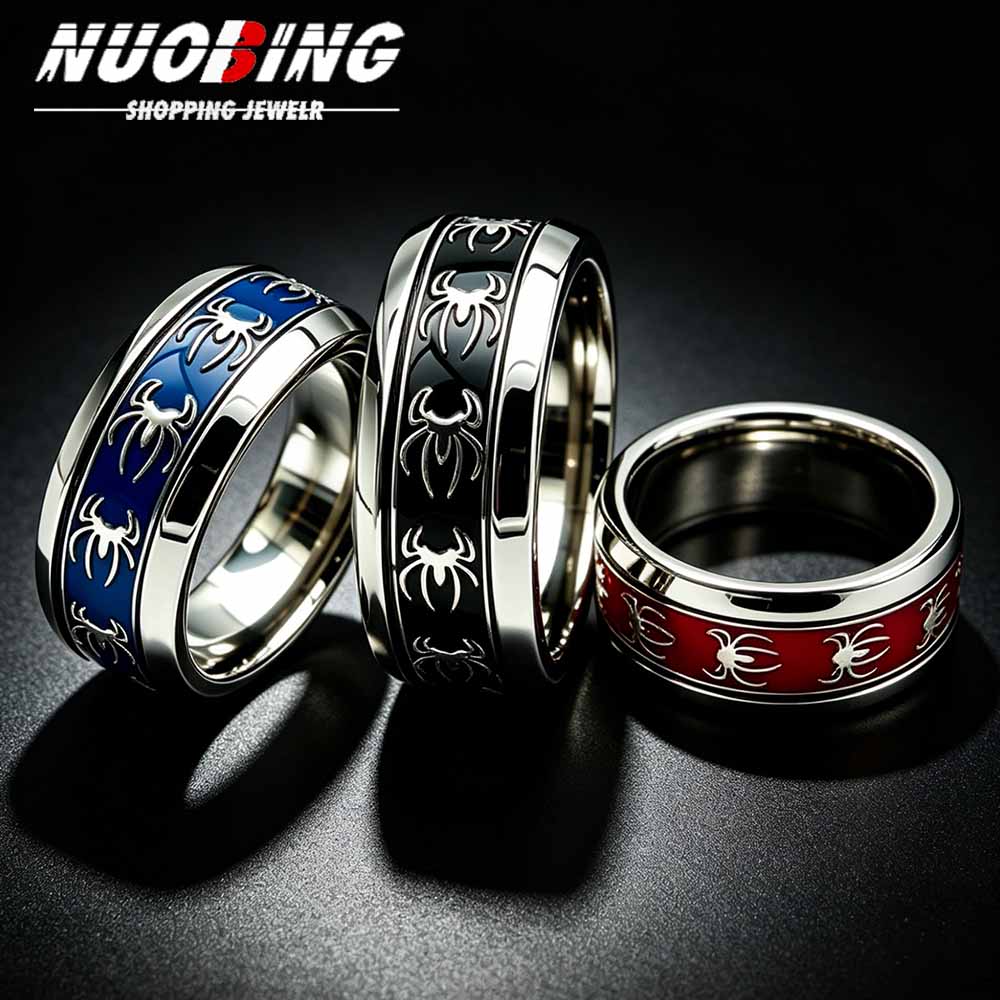 Vintage Fashion Rings - New Vintage Punk Spider Ring 316L