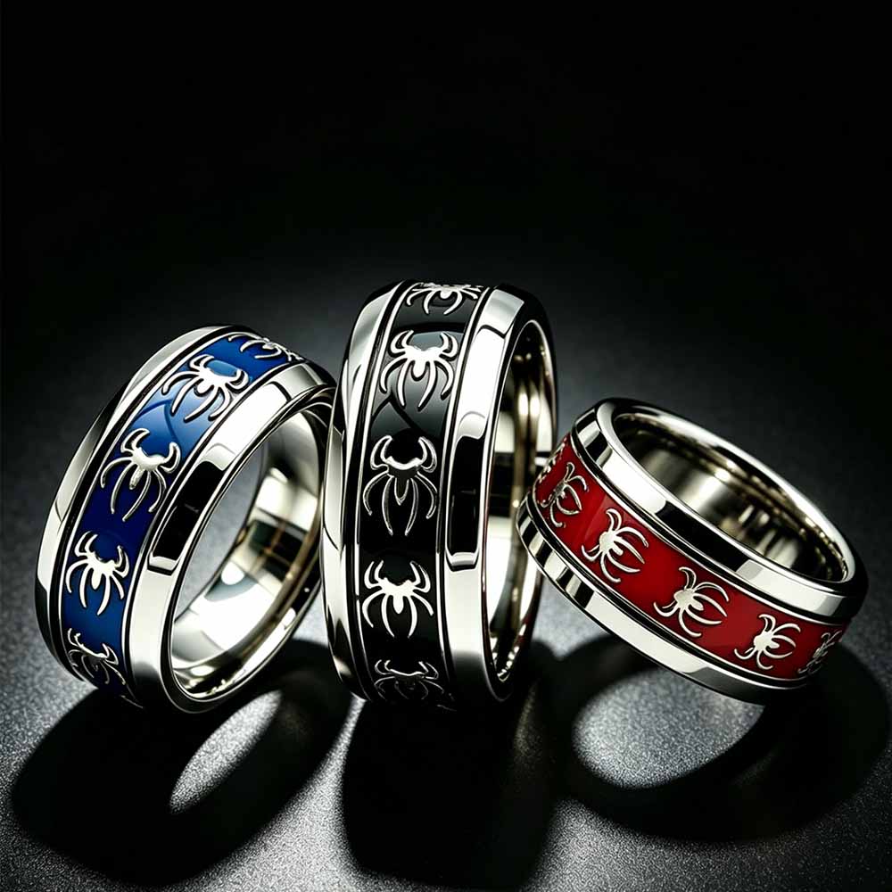 New Vintage Punk Spider Ring 3 - Vintage Fashion Rings recension och pris