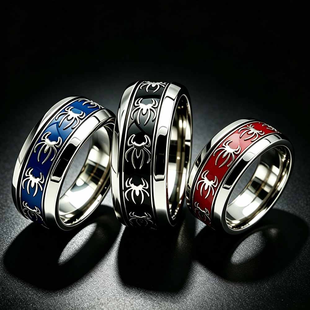 New Vintage Punk Spider Ring 3 - Vintage Fashion Rings recension och pris