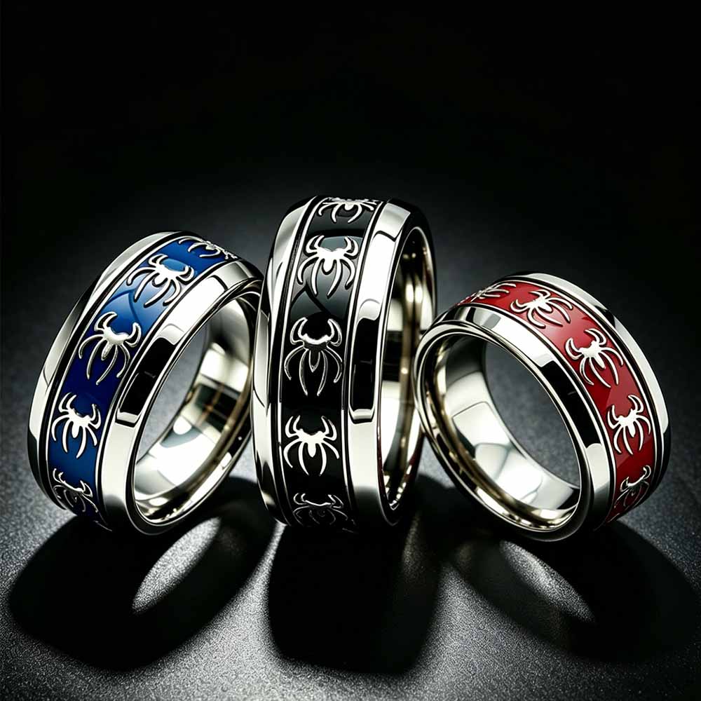 New Vintage Punk Spider Ring 3 - Vintage Fashion Rings recension och pris