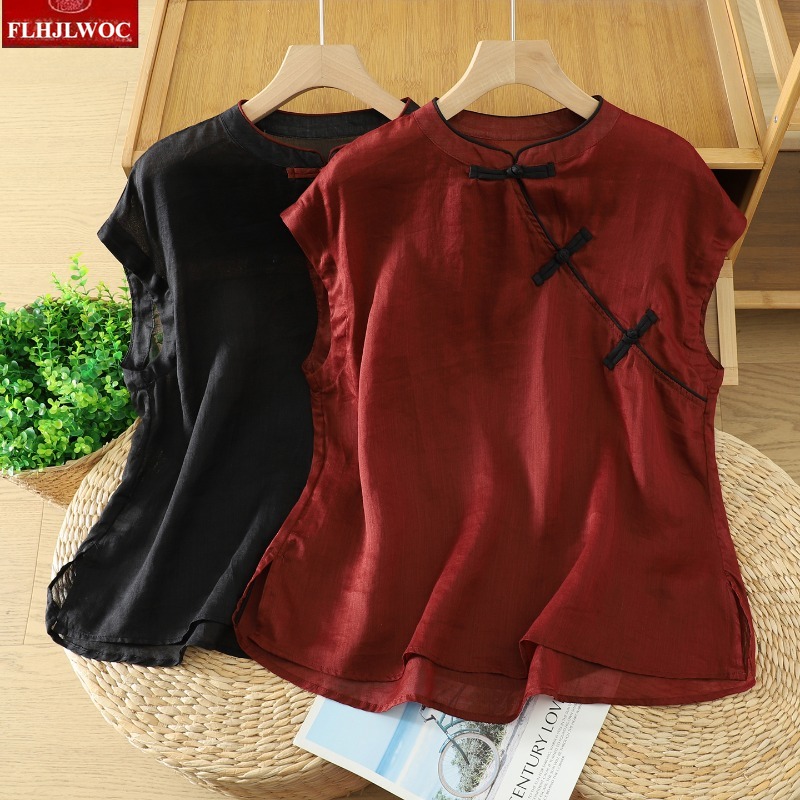 Cotton Linen Tops Blouses Fash - Vintage Fashion Japan recension och pris