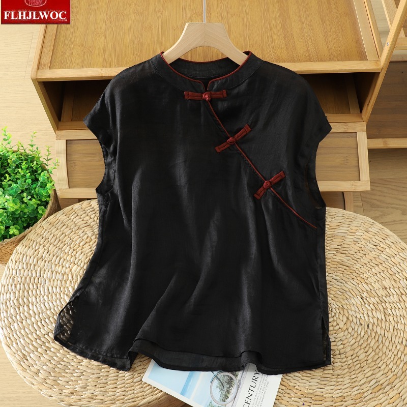 Cotton Linen Tops Blouses Fash - Vintage Fashion Japan recension och pris