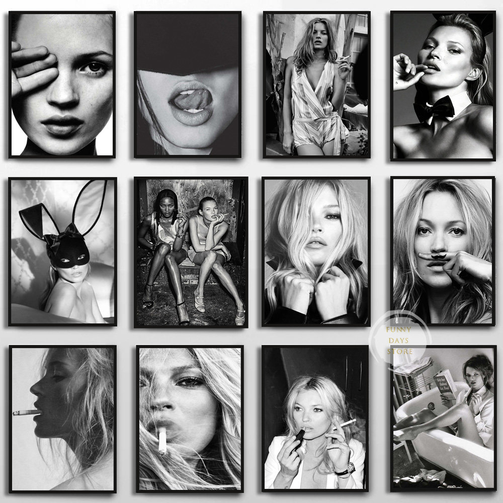 Vintage Sexy Supermodel Kate M - Vintage Vogue Fashion Poster recension och pris