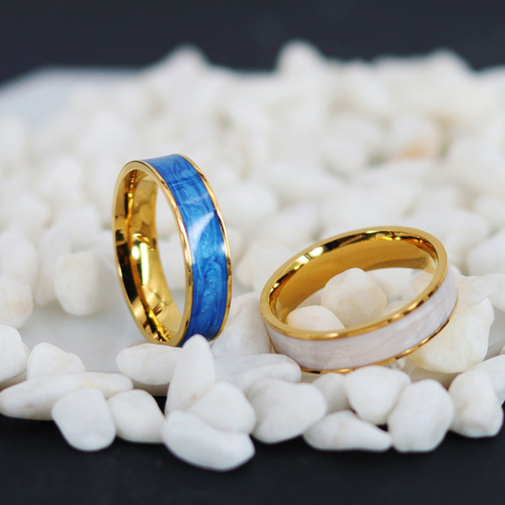 New Vintage Colorful Drip Whit - Vintage Fashion Rings recension och pris