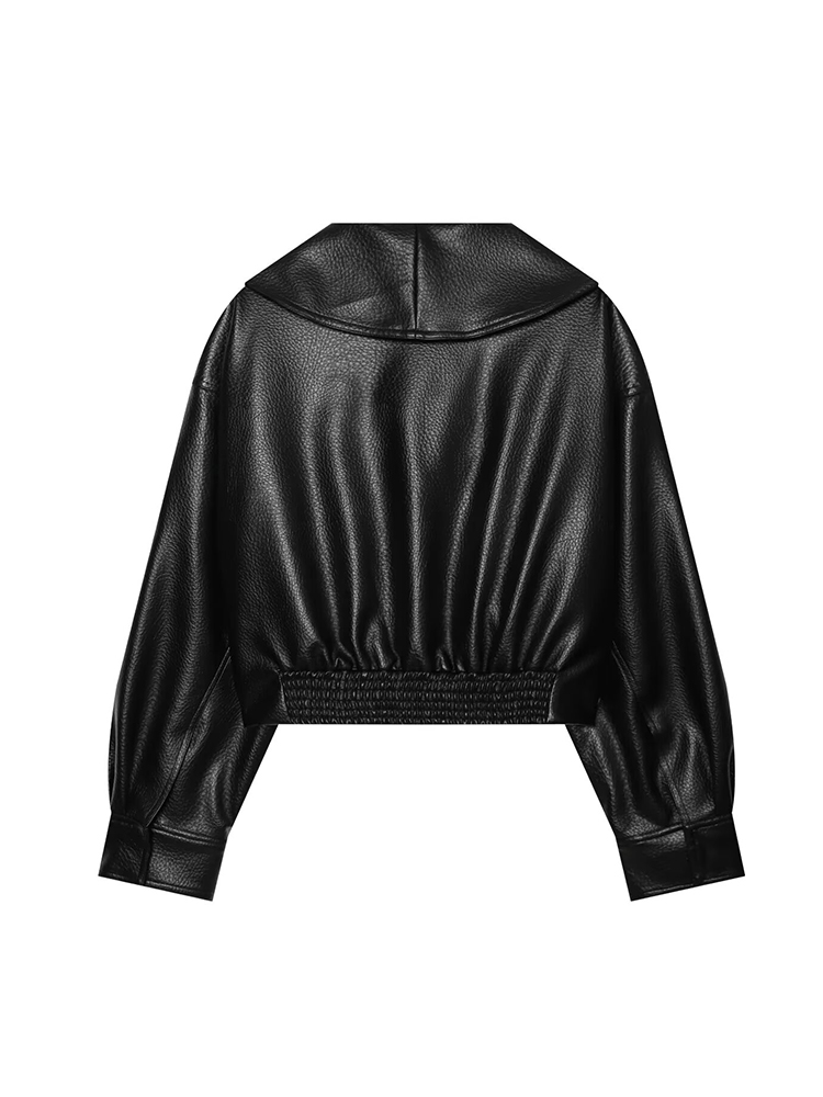 Women Short PU Leather With La - Vintage Fashion Retro Outfit recension och pris