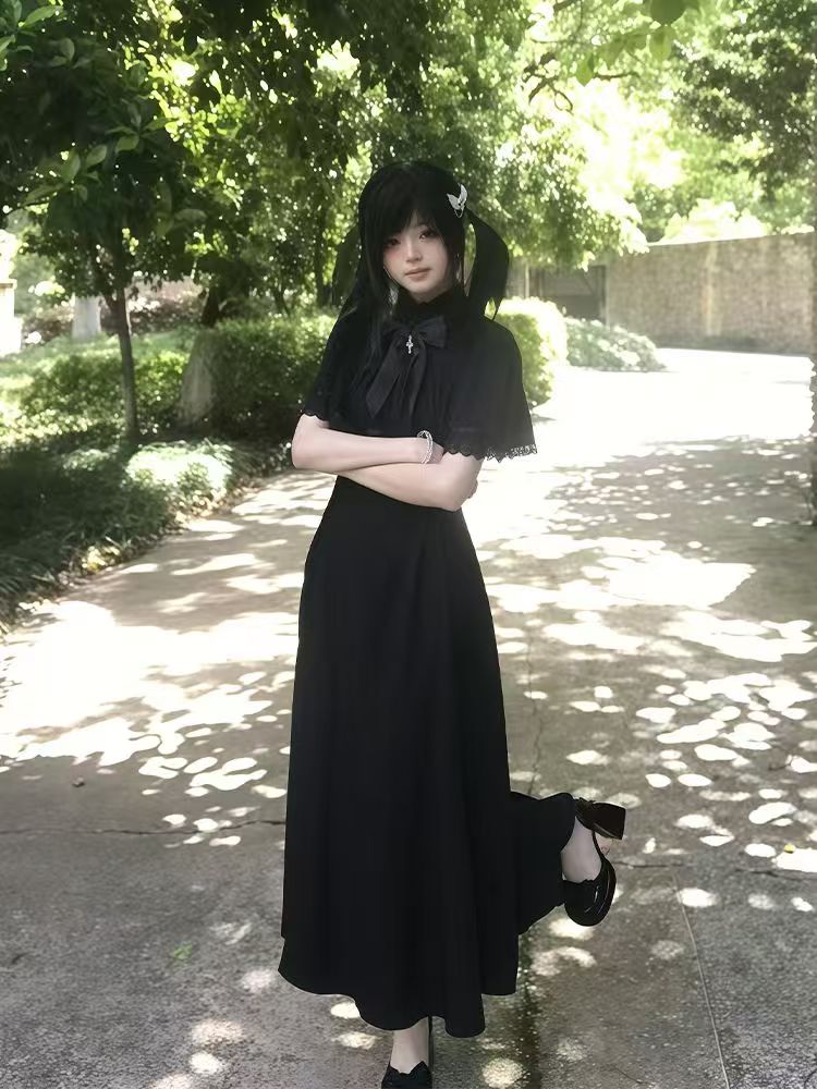 Gothic Harajuku Slim Lace Retr - Vintage Fashion Retro Outfit recension och pris