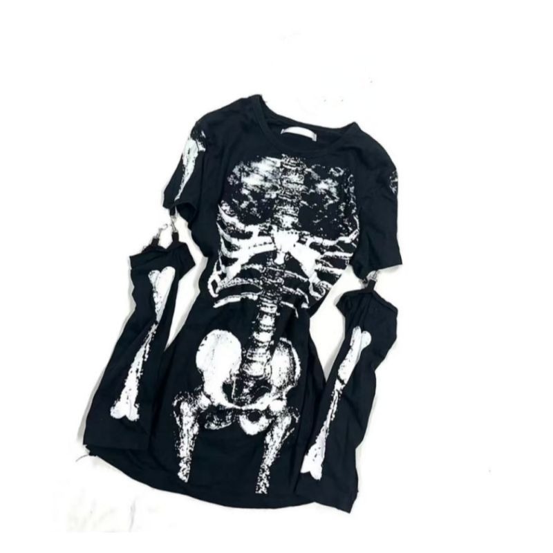 Japanese Gothic Skeleton Graph - Vintage Fashion Subculture recension och pris