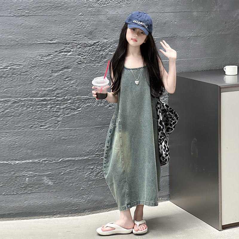 Vintage Blue Children Girls Hi - Vintage Fashion Jeans recension och pris