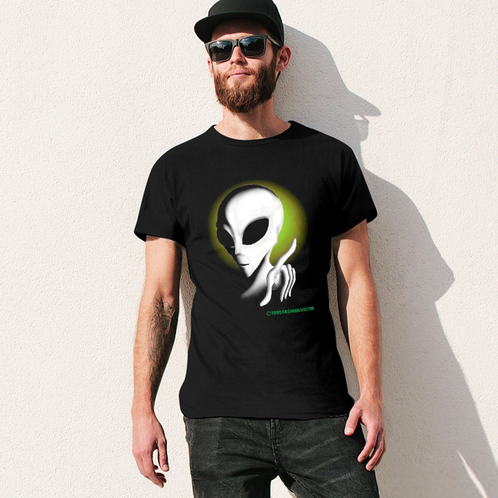 1995 ALIEN Vintage Glow In The - Vintage Fashion Victim Shirt recension och pris