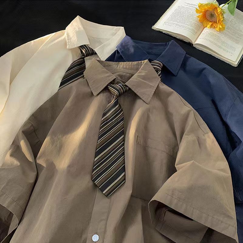 E-BAIHU Brown Vintage Blouses  - Vintage Fashion Japan recension och pris