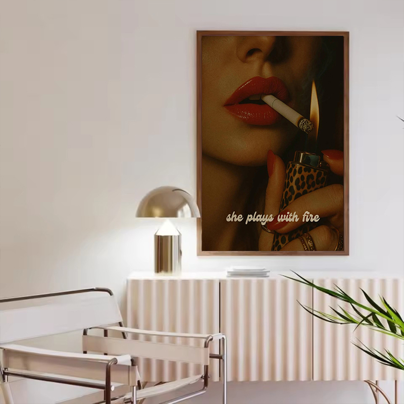 Fashion Leopard Matchbox Wall  - Vintage Vogue Fashion Poster recension och pris