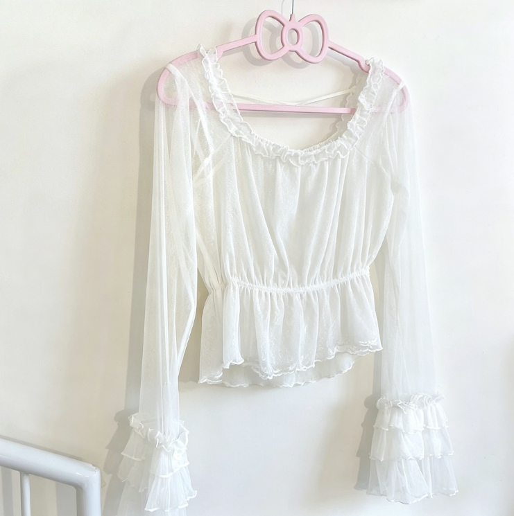 Japanese Sweet Lolita Blouses  - Vintage Fashion Japan recension och pris