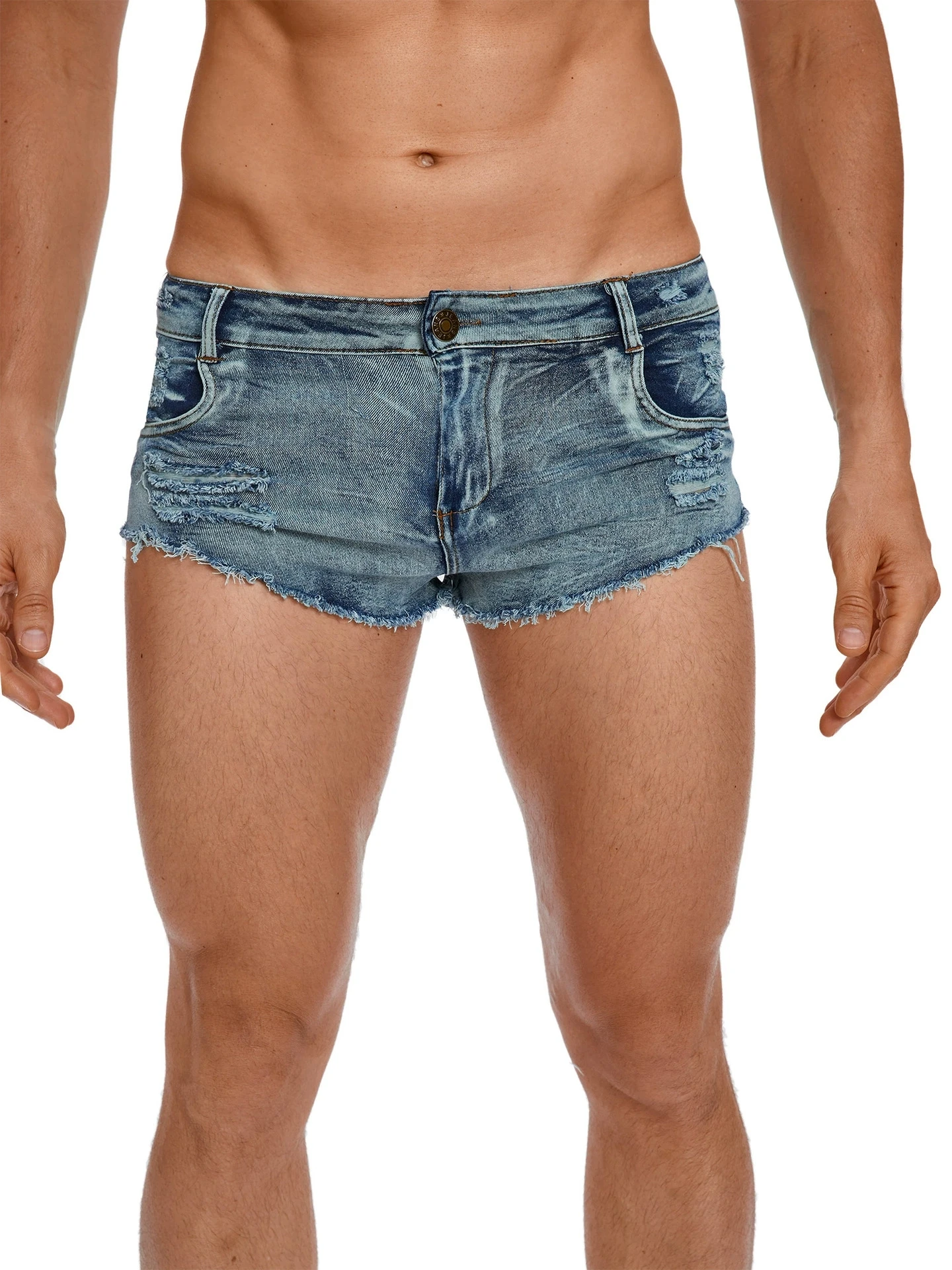 Men's Low Waist Jeans Shorts F - Vintage Fashion Jeans recension och pris
