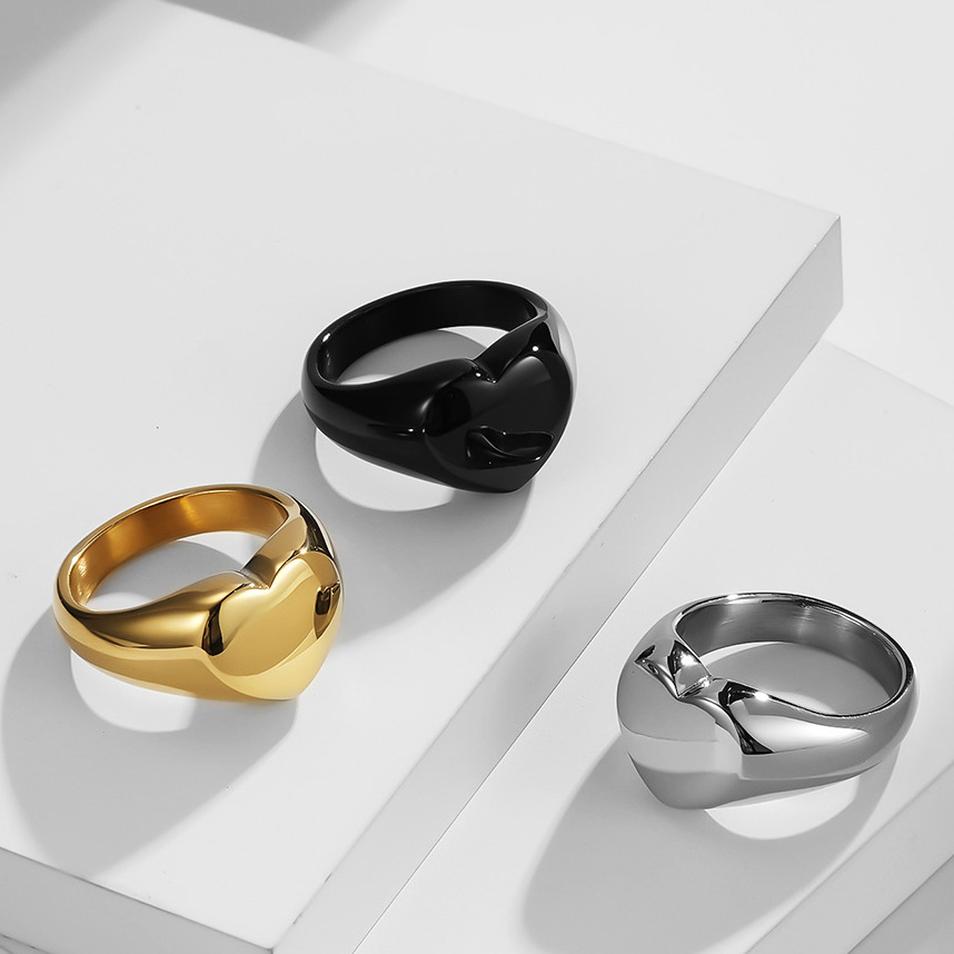 Customized Women Signet Ring C - Vintage Fashion Rings recension och pris