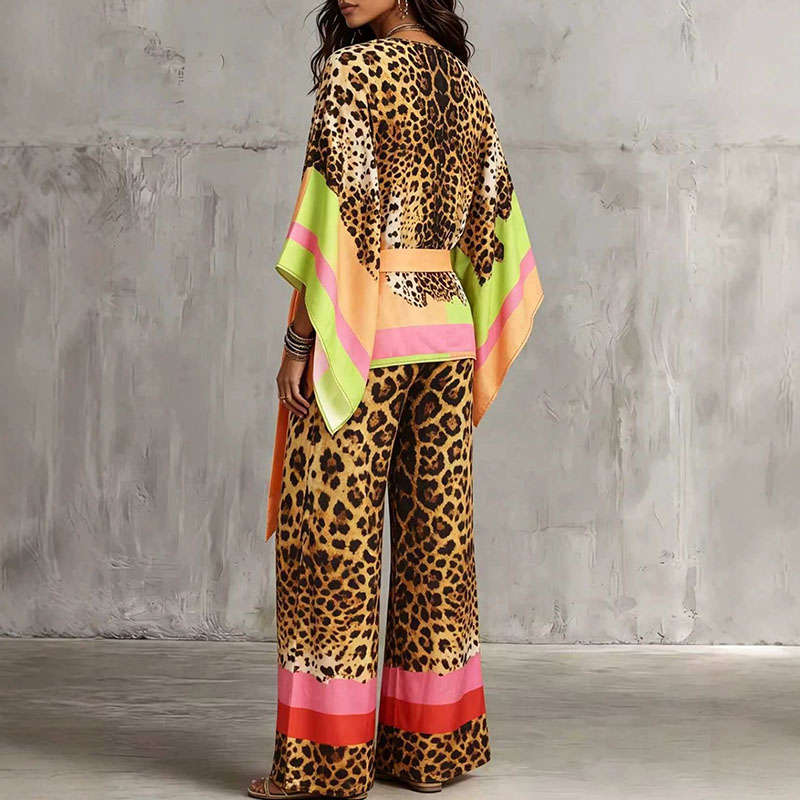 Retro Leopard Print Loose Summ - Vintage Fashion Retro Outfit recension och pris